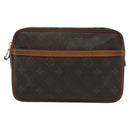 LOUIS VUITTON Monogram Compiegne 23 Clutch Bag M51847 LV Auth th6257-13