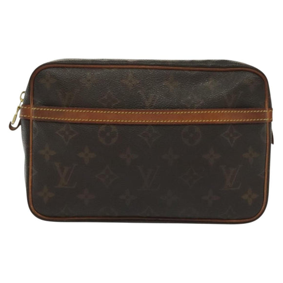 LOUIS VUITTON Monogram Compiegne 23 Clutch Bag M51847 LV Auth th6257