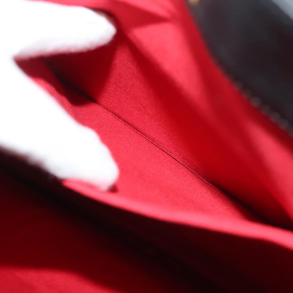 Chloe Shoulder Bag Leather Black Gold Auth th6258