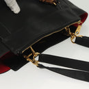 Chloe Shoulder Bag Leather Black Gold Auth th6258-6