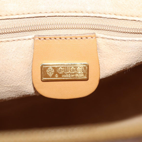 GUCCI Micro GG Supreme Boston Bag PVC 2way Beige Gold 002 122 0033 Auth th6260