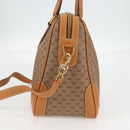 GUCCI Micro GG Supreme Boston Bag PVC 2way Beige Gold 002 122 0033 Auth th6260-4