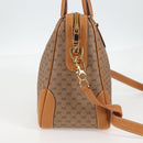 GUCCI Micro GG Supreme Boston Bag PVC 2way Beige Gold 002 122 0033 Auth th6260-5