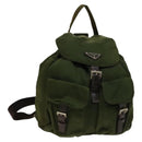 PRADA Backpack Nylon Khaki Auth th6262-1