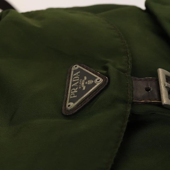 PRADA Backpack Nylon Khaki Auth th6262