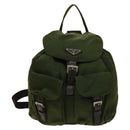 PRADA Backpack Nylon Khaki Auth th6262-13