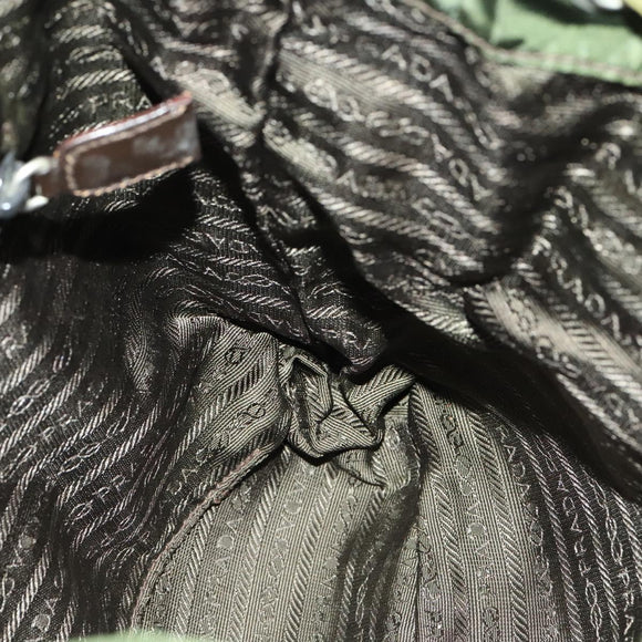 PRADA Backpack Nylon Khaki Auth th6262