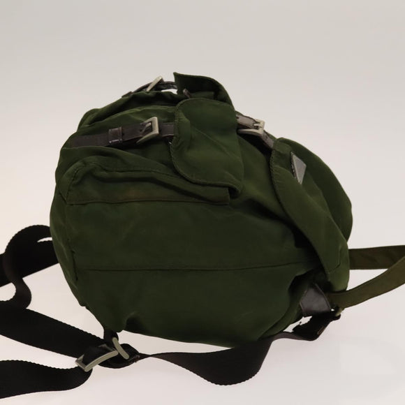 PRADA Backpack Nylon Khaki Auth th6262