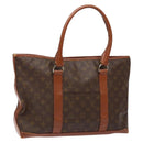 LOUIS VUITTON Monogram Sac Weekend PM Hand Bag M42425 LV Auth th6263-1