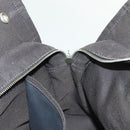 HERMES Fourre Tout MM Hand Bag Canvas Gray Auth th6264-19
