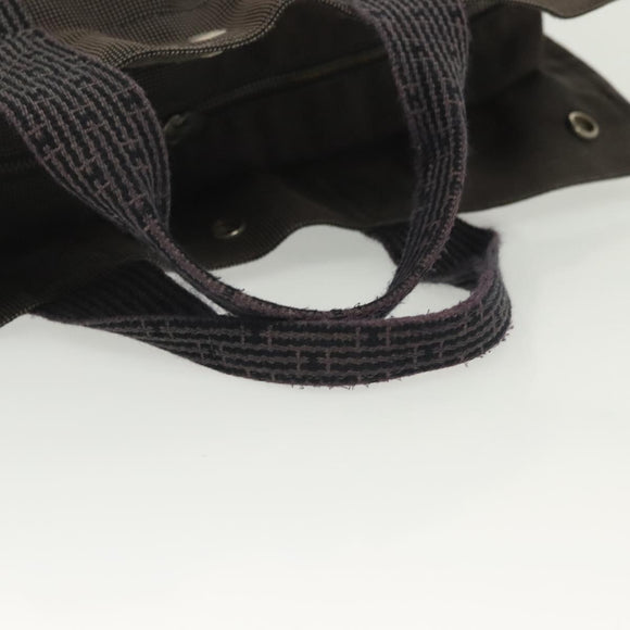 HERMES Fourre Tout MM Hand Bag Canvas Gray Auth th6264