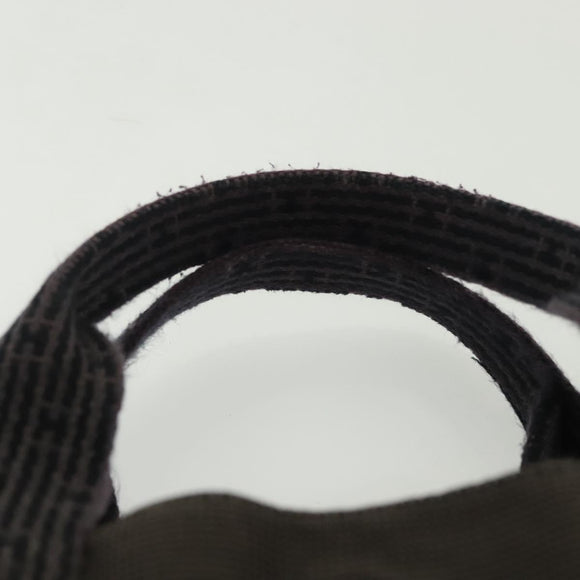 HERMES Fourre Tout MM Hand Bag Canvas Gray Auth th6264