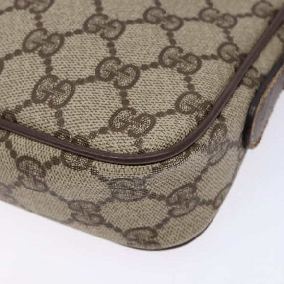 GUCCI GG Supreme Shoulder Bag PVC Beige Gold 007 115 6428 4002 Auth th6267