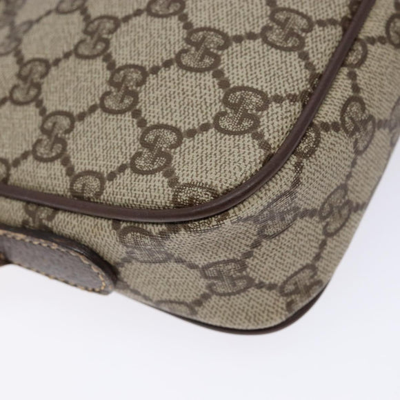 GUCCI GG Supreme Shoulder Bag PVC Beige Gold 007 115 6428 4002 Auth th6267