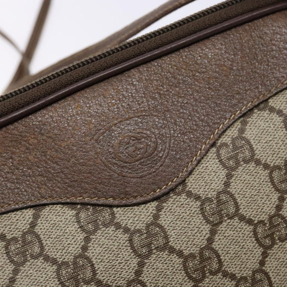 GUCCI GG Supreme Shoulder Bag PVC Beige Gold 007 115 6428 4002 Auth th6267