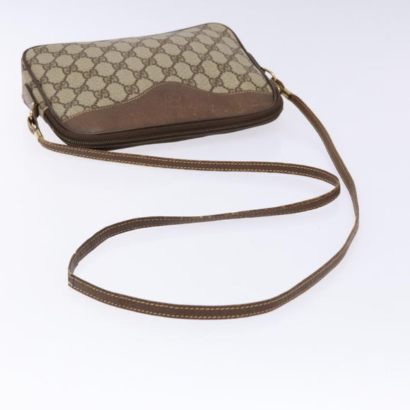 GUCCI GG Supreme Shoulder Bag PVC Beige Gold 007 115 6428 4002 Auth th6267