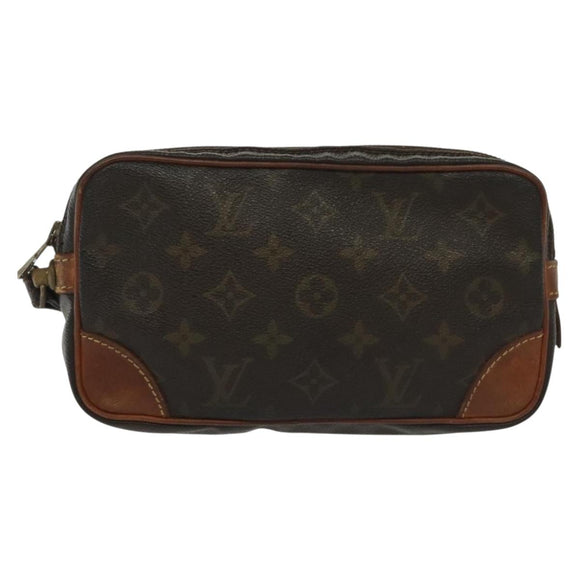 LOUIS VUITTON Monogram Marly Dragonne PM Clutch Bag M51827 LV Auth th6275