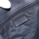 GUCCI GG Canvas Tote Bag Black Silver 31243 Auth th6279-15