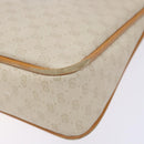 GUCCI Micro GG Supreme Shoulder Bag PVC White Gold Auth th6280-15