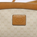 GUCCI Micro GG Supreme Shoulder Bag PVC White Gold Auth th6280-17