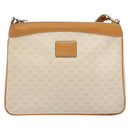 GUCCI Micro GG Supreme Shoulder Bag PVC White Gold Auth th6280-13