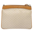 GUCCI Micro GG Supreme Shoulder Bag PVC White Gold Auth th6280-2