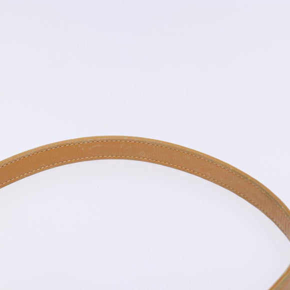 GUCCI Micro GG Supreme Shoulder Bag PVC White Gold Auth th6280