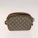 GUCCI GG Plus Supreme Shoulder Bag PVC 2Set Navy Beige gold Auth th6282-11