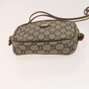 GUCCI GG Plus Supreme Shoulder Bag PVC 2Set Navy Beige gold Auth th6282-15