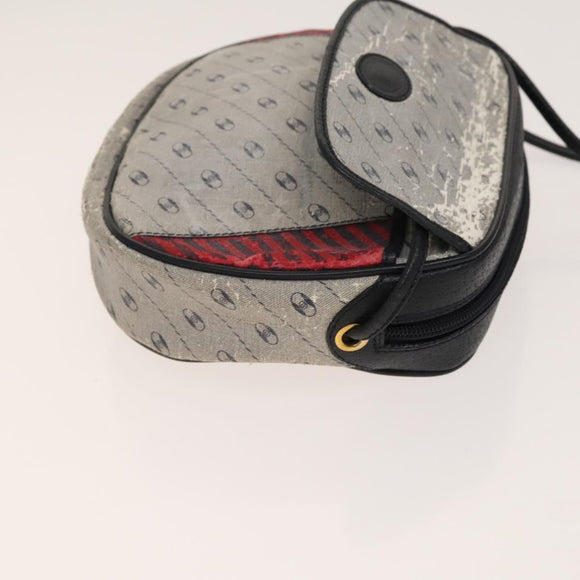 GUCCI GG Plus Supreme Shoulder Bag PVC 2Set Navy Beige gold Auth th6282