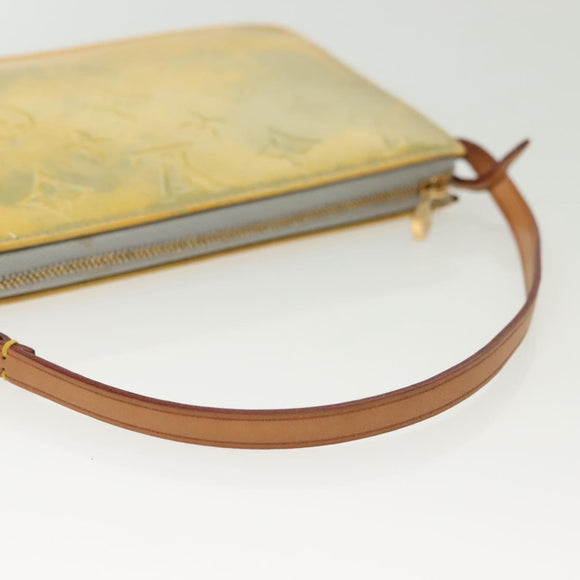 LOUIS VUITTON Monogram Vernis Lexington Accessory Pouch Gris M91056 Auth th6285