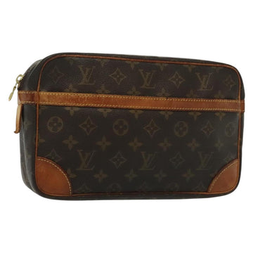 LOUIS VUITTON Monogram Compiegne 28 Clutch Bag M51845 LV Auth th6288