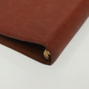 LOUIS VUITTON Epi Agenda MM Day Planner Cover Brown R20043 LV Auth th6290-16