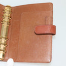 LOUIS VUITTON Epi Agenda MM Day Planner Cover Brown R20043 LV Auth th6290-19