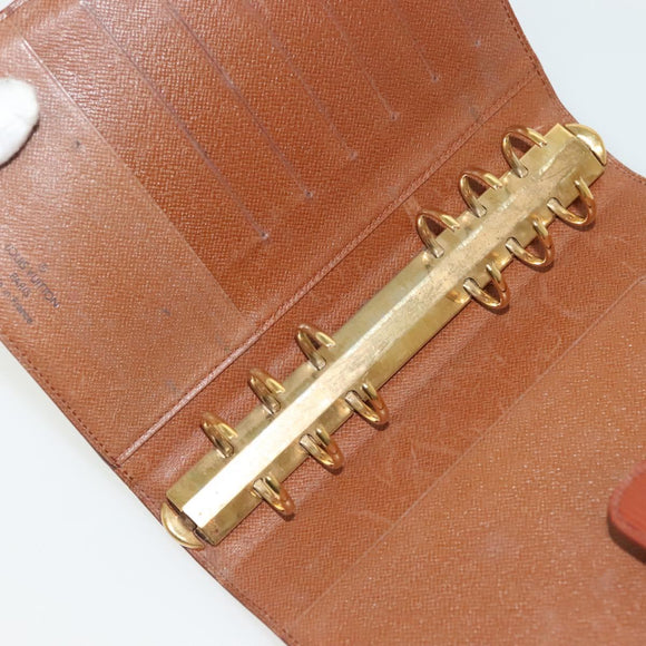 LOUIS VUITTON Epi Agenda MM Day Planner Cover Brown R20043 LV Auth th6290