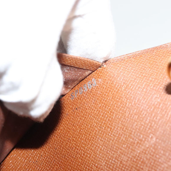 LOUIS VUITTON Epi Agenda MM Day Planner Cover Brown R20043 LV Auth th6290