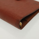 LOUIS VUITTON Epi Agenda MM Day Planner Cover Brown R20043 LV Auth th6290-7