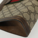 GUCCI GG Supreme Web Sherry Line Bag PVC Beige Gold 67 014 2125 Auth th6291-10