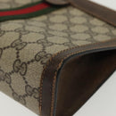 GUCCI GG Supreme Web Sherry Line Bag PVC Beige Gold 67 014 2125 Auth th6291-11