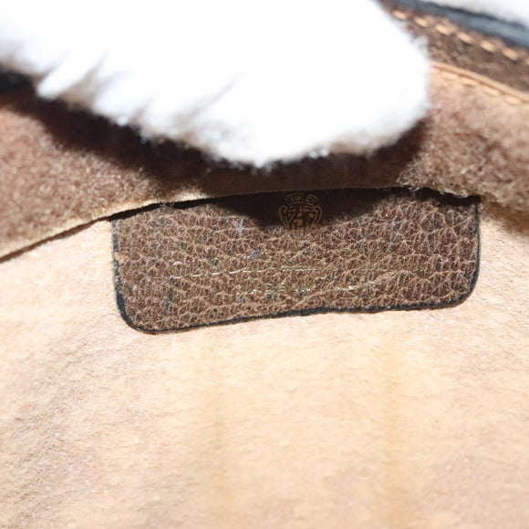 GUCCI GG Supreme Web Sherry Line Bag PVC Beige Gold 67 014 2125 Auth th6291