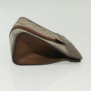 GUCCI GG Supreme Web Sherry Line Bag PVC Beige Gold 67 014 2125 Auth th6291-4