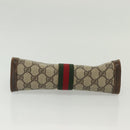 GUCCI GG Supreme Web Sherry Line Bag PVC Beige Gold 67 014 2125 Auth th6291-7