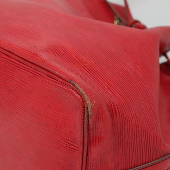 LOUIS VUITTON Epi Petit Noe Shoulder Bag Red M44107 LV Auth th6293