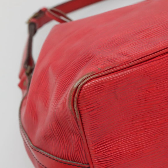 LOUIS VUITTON Epi Petit Noe Shoulder Bag Red M44107 LV Auth th6293