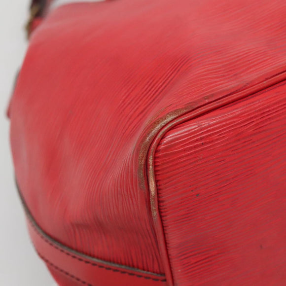 LOUIS VUITTON Epi Petit Noe Shoulder Bag Red M44107 LV Auth th6293