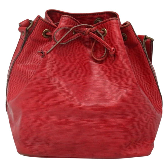 LOUIS VUITTON Epi Petit Noe Shoulder Bag Red M44107 LV Auth th6293