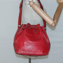 LOUIS VUITTON Epi Petit Noe Shoulder Bag Red M44107 LV Auth th6293-21