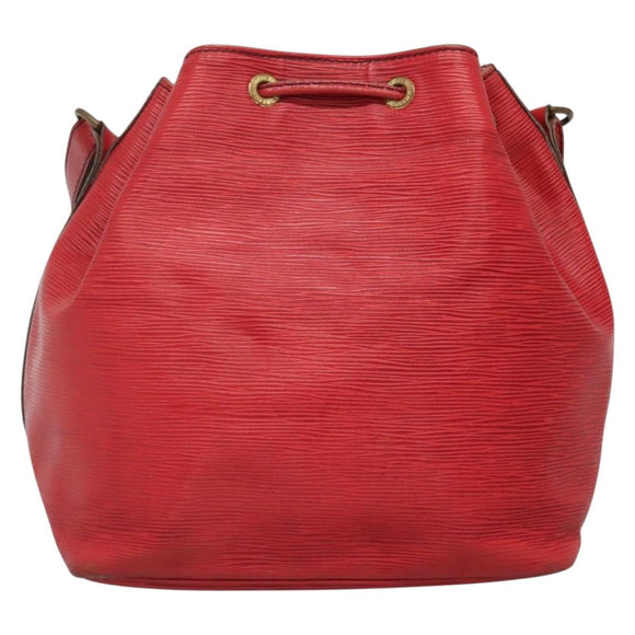 LOUIS VUITTON Epi Petit Noe Shoulder Bag Red M44107 LV Auth th6293