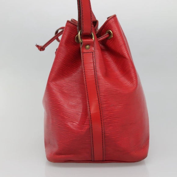 LOUIS VUITTON Epi Petit Noe Shoulder Bag Red M44107 LV Auth th6293
