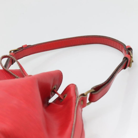 LOUIS VUITTON Epi Petit Noe Shoulder Bag Red M44107 LV Auth th6293